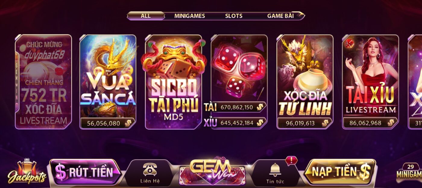 Cổng game Gemwin uy tín và được đánh giá cao hiện nay Cổng game Gemwin uy tín và được đánh giá cao hiện nay