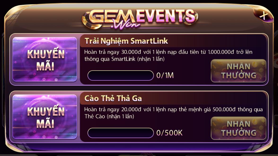 Thông tin chi tiết về Hoàn nạp smartlink tại app đánh bài online Gemwin Thông tin chi tiết về Hoàn nạp smartlink tại app đánh bài online Gemwin