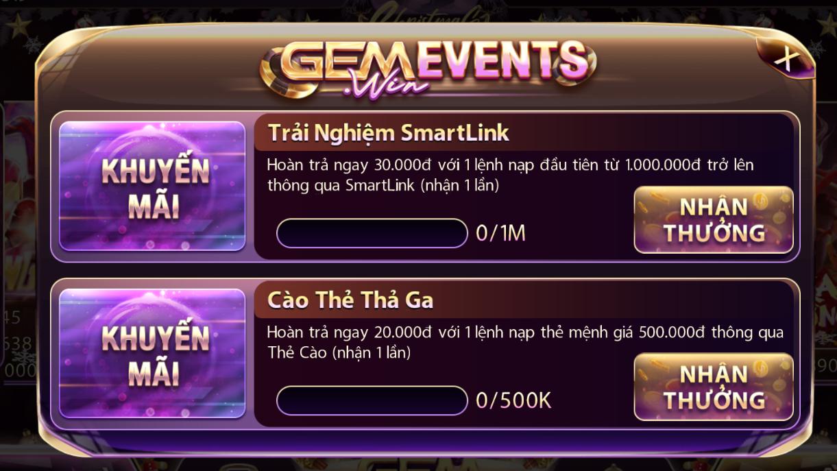 Hàng loạt sự kiện khuyến mãi đa dạng tại app đánh bài online Gemwin Hàng loạt sự kiện khuyến mãi đa dạng tại app đánh bài online Gemwin